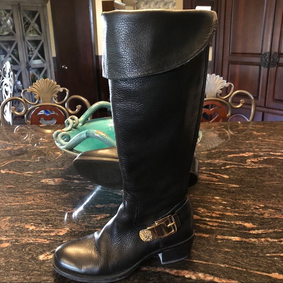 VINCE CAMUTO OTK LEATHER BOOTS - Picture 2 of 8